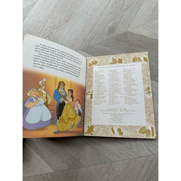 Disney's Beauty and the Beast Little Golden Book Vintage 1991 - Picture 8 of 8